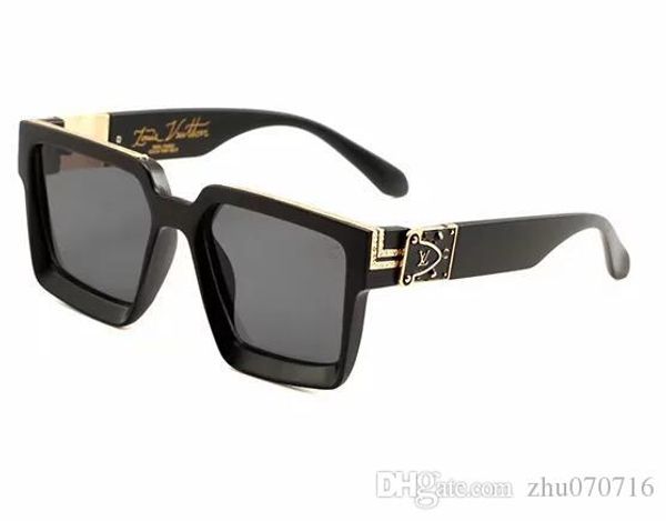 

2019 sunglasses men's and women's brand designer vintage glasses uv400 protective glasses gradient lens l with box and box, White;black