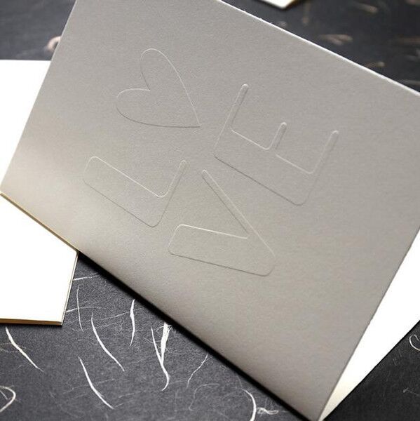 

белый элегантный blank bump любовь подарочная карта ins простой поздравительная открытка любовь день валентина открытке