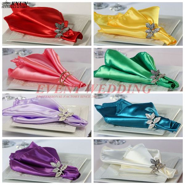 

wedding cloth satin table napkins silk cotton table cover napkin wedding banquet dinner party decoration