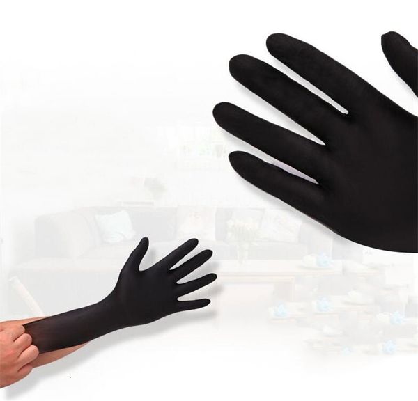 

latex garden black wed glove for home cleaning rubber catering food tattoo gloves