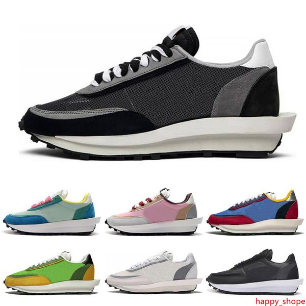 

ldv sacai waffle mens womens running shoes white nylon pink black grey green gusto varsity blue mens trainers design sports sneakers