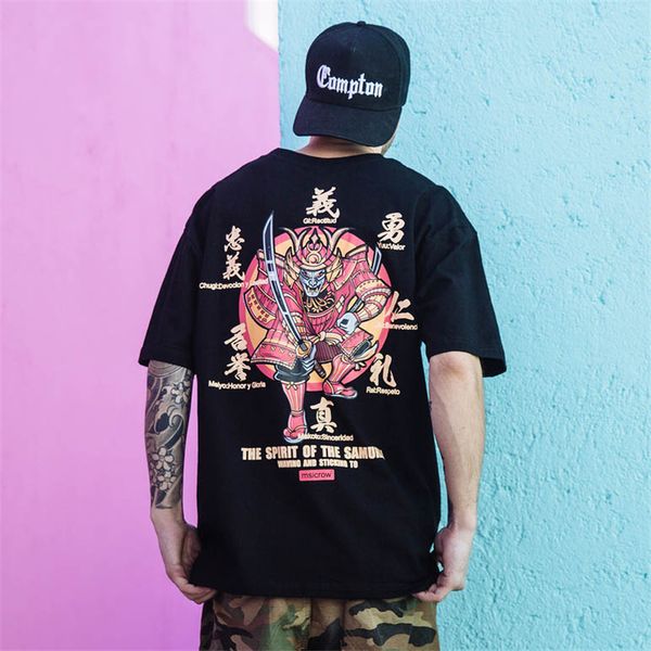

2019 summer new warrior high street t-shirt men, White;black