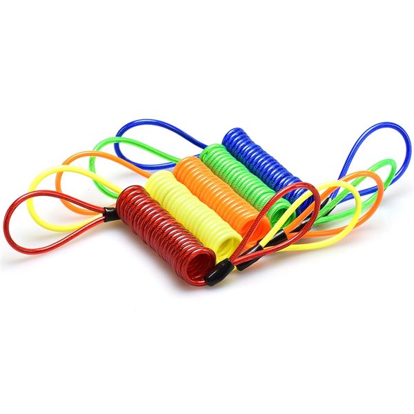 

motorcycle disc brake lock warning rope trailer bicycle electric car disc brake reminder rope steel helmet anti-theft rope