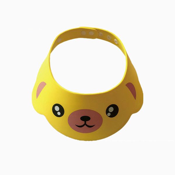 

3pcs/adjustable baby hat for bathing children in the barhub shampoo cap animal baby shower cap bathing visor baby care soft hat