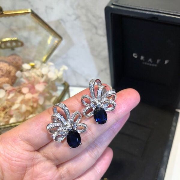 

designer earrings luxury diamond women earrings 2019 new limited edition earrings dating party ladies fashion elegant, Golden;silver