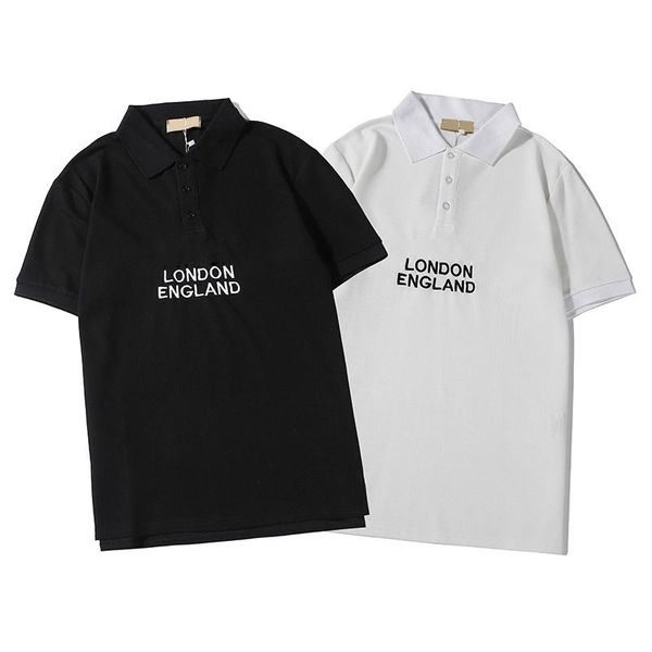 

brand men polos designer fashion luxury letters summer england style short sleeve poloshirt 2020 new arrival