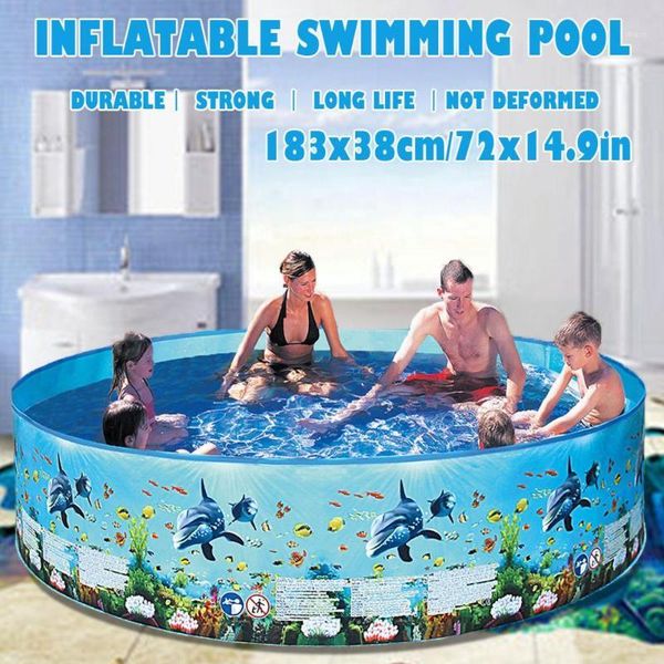 

183 x38cm intex синий agp над землей плавательный бассейн семьи бассейн надувной для взрослых детей ребенок аква летний water1