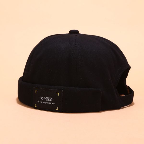 

beanie men women hat cap casual docker sailor mechanic brimless solid color hat winter hats for women men gorros mujer invierno, Yellow