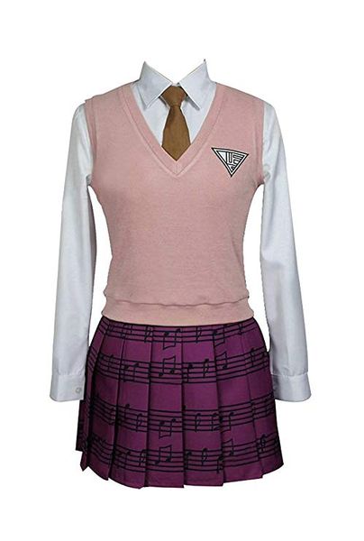 

danganronpa v3 убийство гармония пианист акамацу kaede косплей костюм, Black