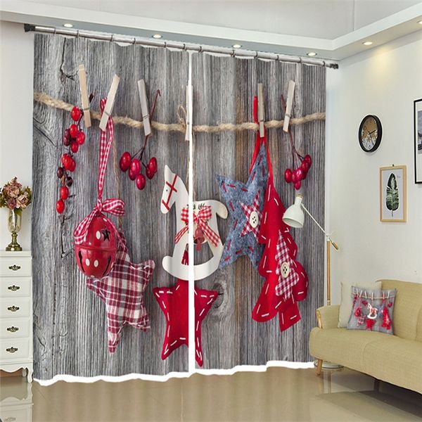 

christmas curtains luxury living room children's bedroom curtains 3d home decor grey wall drape curtain drapes rideaux