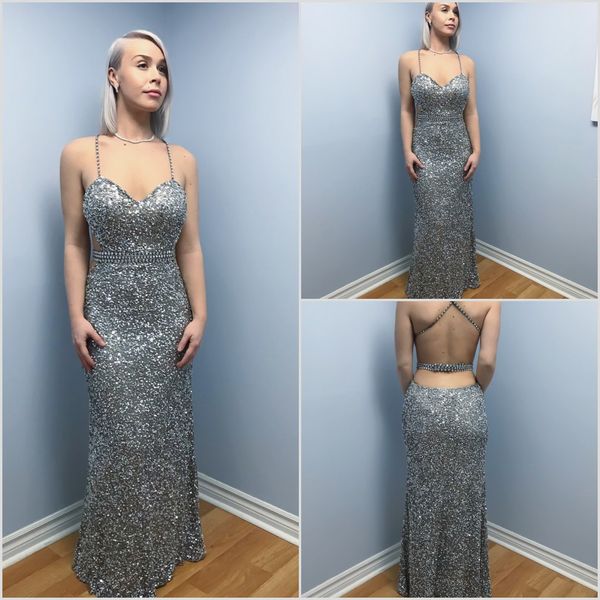 

plus size customized mermaid sleeveless prom dresses spaghetti evening dress sequins floor length formal party bridesmaid gown, Black;red