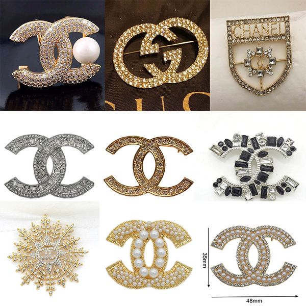 

fashion brooches exquisite pearl luxury brooch simple letter brooch pins elegant women costume jewelry quality, Black