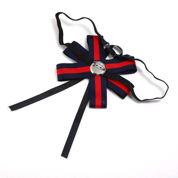 

мужская и женская выпускная церемония bow tie формальной свадебного платья партии великобритания пчелы моды с веревкой воротника цветок брош, Gray