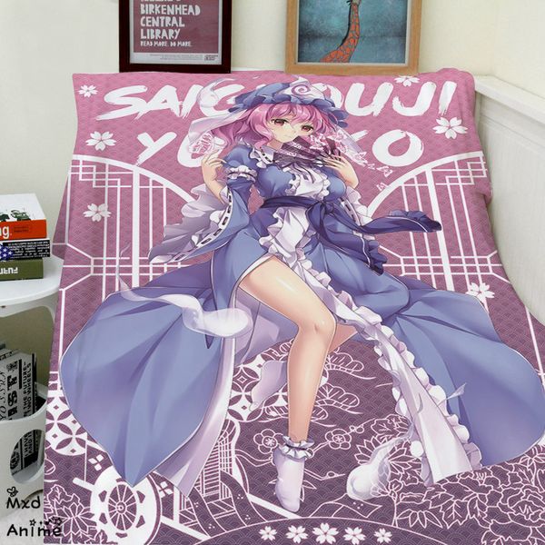 

японского аниме touhou project soft фланель флис throw одеяло декоративных одеяла plane для дивана путешествия одеяла груза падения