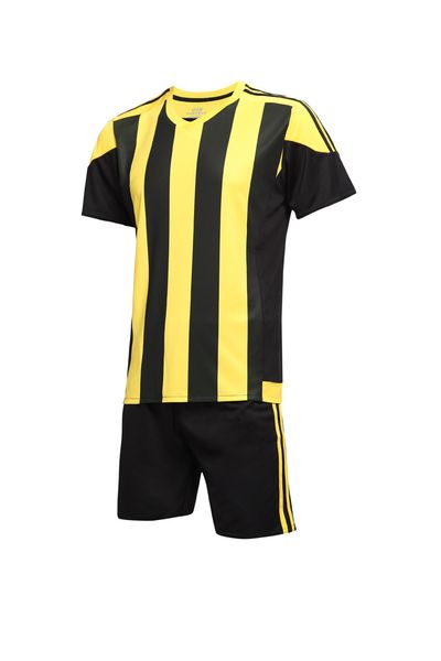 

men blank double-sided football team uniforms kits sports clothes tracksuits personality customized football sets with shorts c07-10, Blue;black