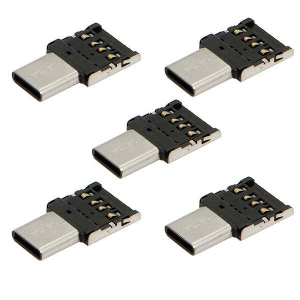 

5pcs new type-c to usb 2.0 otg adapters