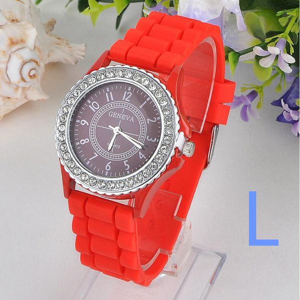 

горячие silicone женева часы женщины rhinestone часы вскользь кварцевые часы спортивные часы relogio feminino bwsb02 бесплатно отправить dhl, Slivery;brown