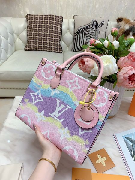 

summer gradient brand designer handbag monogrram womens totes designer shoulder bags lady purse onthego design luxury handbags purse paris