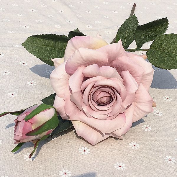 

2heads victorian rose branch fall artificial flowers for home table decor wedding decoration mariage floral flores artificiales