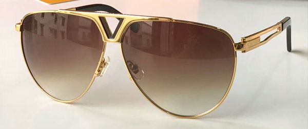 

metal gold/brown shaded pilot sunglasses sun glasses mens fashion designer sunglasses sonnenbrille new with box, White;black