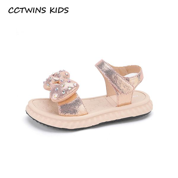 

cctwins kids shoes 2020 summer children pu leather flat baby girls brand shoes toddler fashion rhinestone princess sandals ps860, Black;red