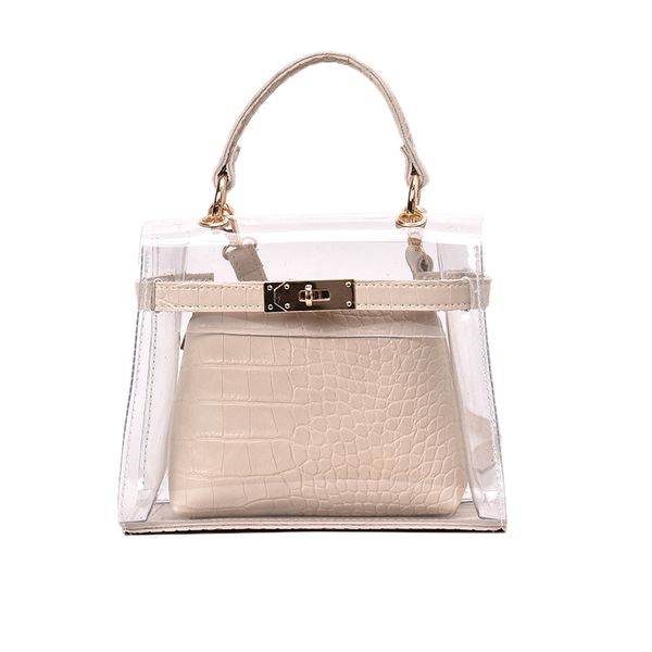 

clear transparent pvc shoulder bags women candy color women jelly bags purse solid color handbags main femme crossbody bag