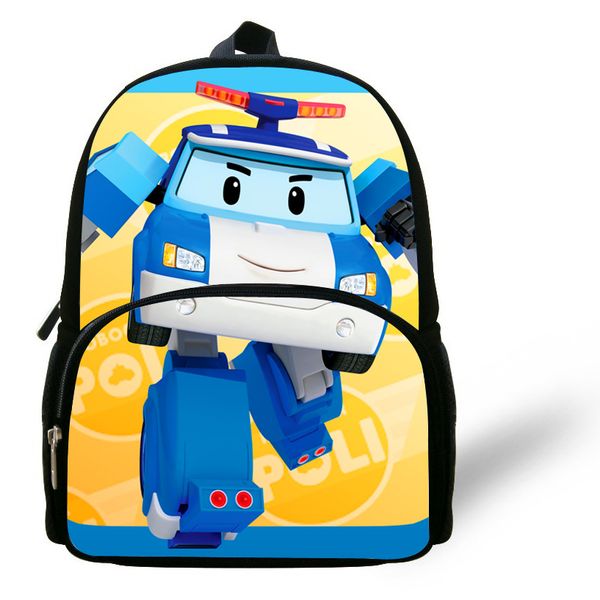 

12inch kids cute cartoon print bag robot backpack for children boys girls