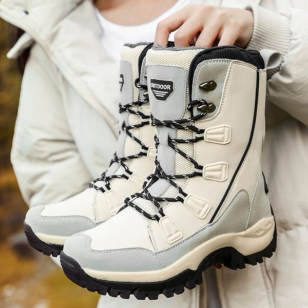 

mid calf boots women winter nice superstar lace up comfortable snow boots woman rubber wedge pu leather women, Black