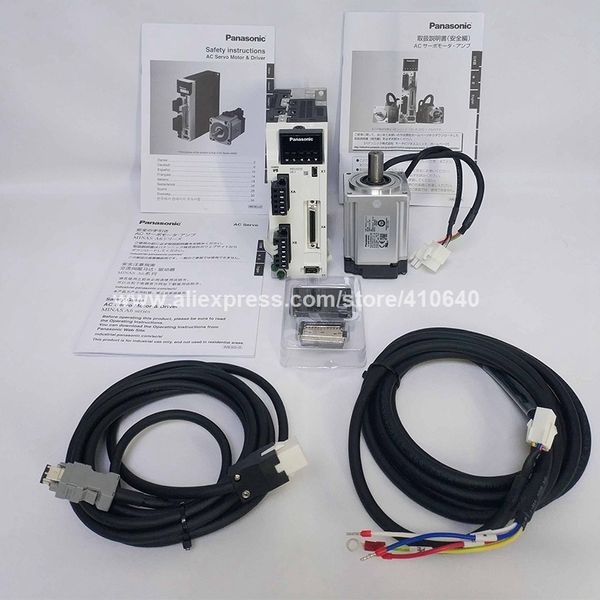 

genuine servo motor a6 400w mhmf042l1u2m and servo drive mbdln25se sg with 3 meter cable and all connectors delivery together