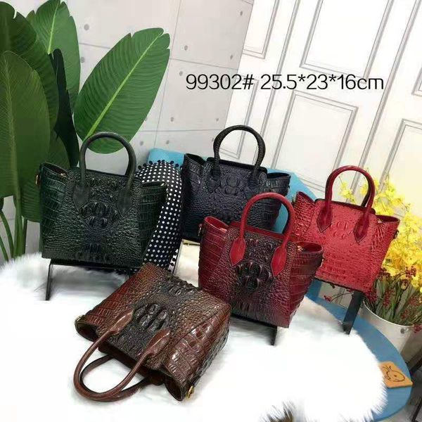 

new style fashion bag women handbags crocodile handle bag satchel bags for women aliligator bag 99302