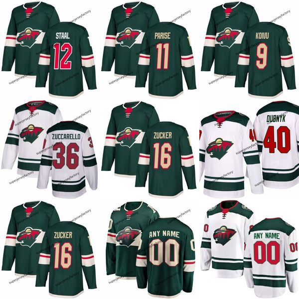 

36 Mats Zuccarello Hockey Minnesota Wild Jersey 9 Mikko Koivu 11 Zach Parise 12 Eric Staal Ryan Suter 64 Mikael Granlund Nino Niederreiter