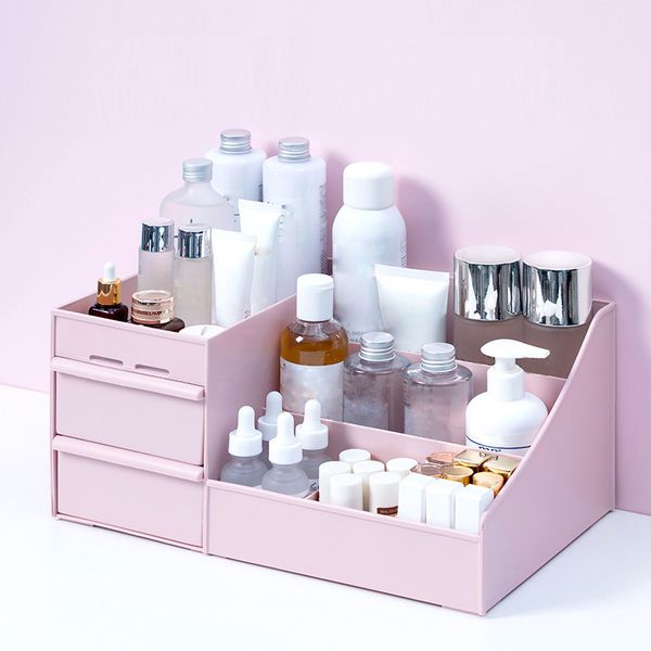 

large capacity cosmetic storage box makeup drawer organizer jewelry nail polish makeup container desksundries storage box