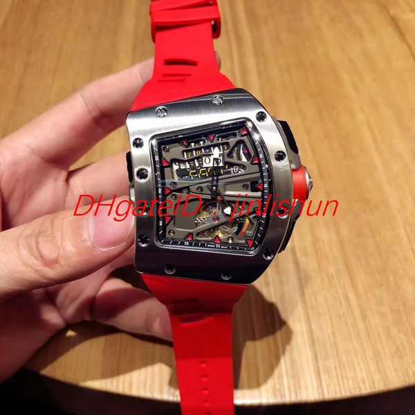 

Specially recommended for men 039 70 01 watch imported automatic mechanical movement diameter 50mm apphire gla mirror rubber trap, Slivery;brown