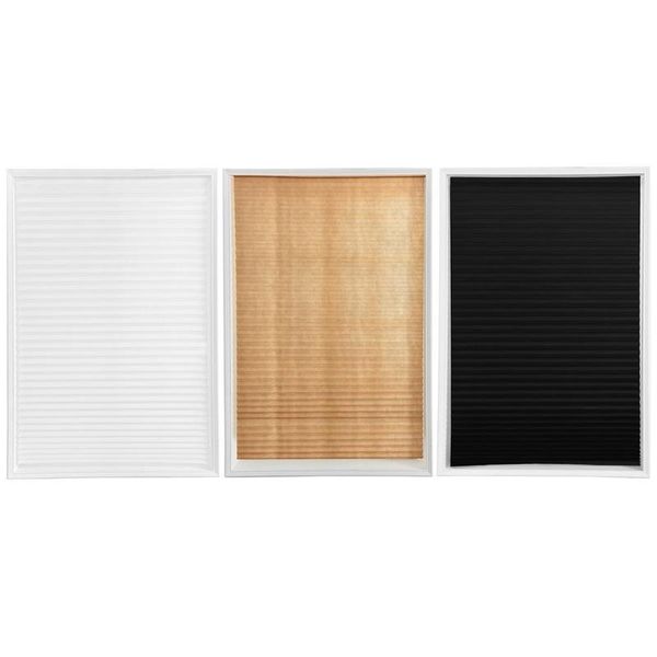 

self-adhesive pleated blinds curtains half blackout windows for bathroom balcony shades for living room home window door newst