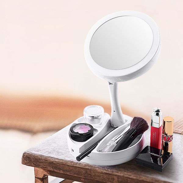 lighted makeup mirror 10x magnification