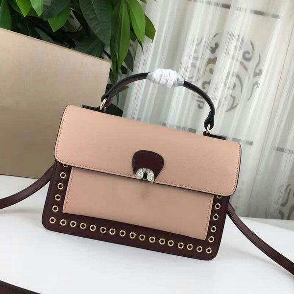 

designer luxury handbags purses bags fashion snake head black flash drill head buckle patchwork color flap bags