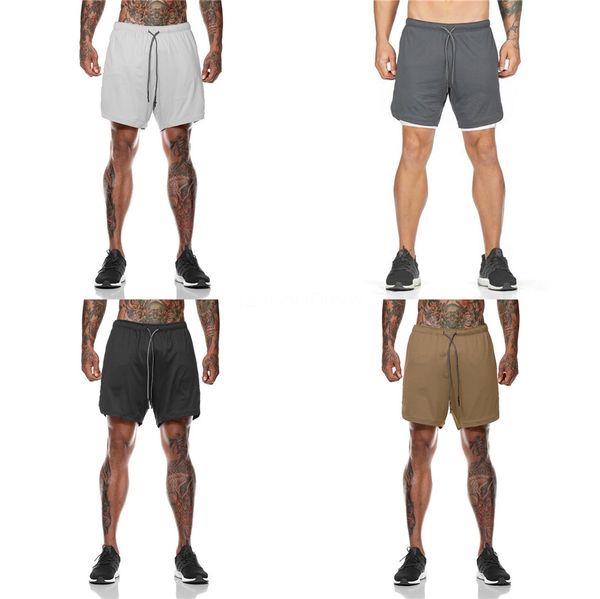 

2020 mesh mens gym shorts summer fitness white shorts gym casual breathable beach male bodybuilding bottoms quick dry #645, White;black