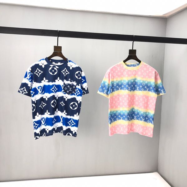 

Ранняя весна 2020 новый цвет блок письмо логотип короткий рукав тройник двойной нити тонкой хлопчатобумажной ткани черный и белый ok8