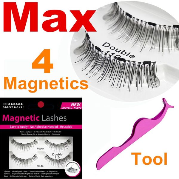 

Магнитные ресницы с 4 магнитами Handmade 3D Natural Long New 4 Магнитные ресницы для волос