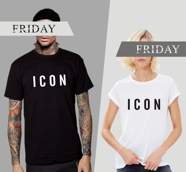 

funny fashion brand icon t shirt men casual print with icon hip hop cotton short sleeve tee shirt 3xl, White;black