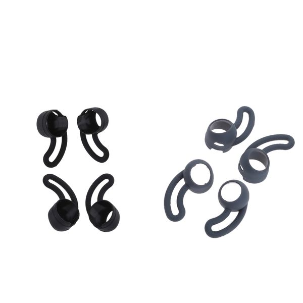 

8шт замена наушников силиконовый чехол противоскользящие earbuds крюка кончиках ушей для beats beatsx wireless in-ear наушники blackgray