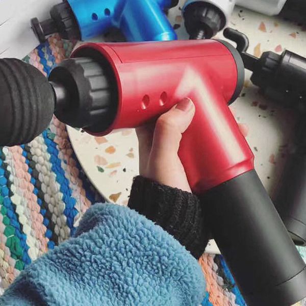 

fascial gun muscle relaxation deep vibration massage fitness electric membrane gun physiotherapy instrument membrane neck grab