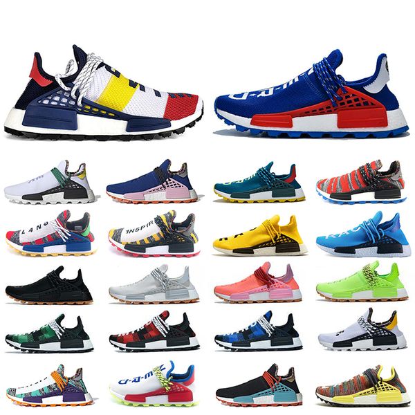 

new arrival blue plaid inspiration solar pack human race trail mens running shoes men women pharrell williams hu heart mind nerd sneakers