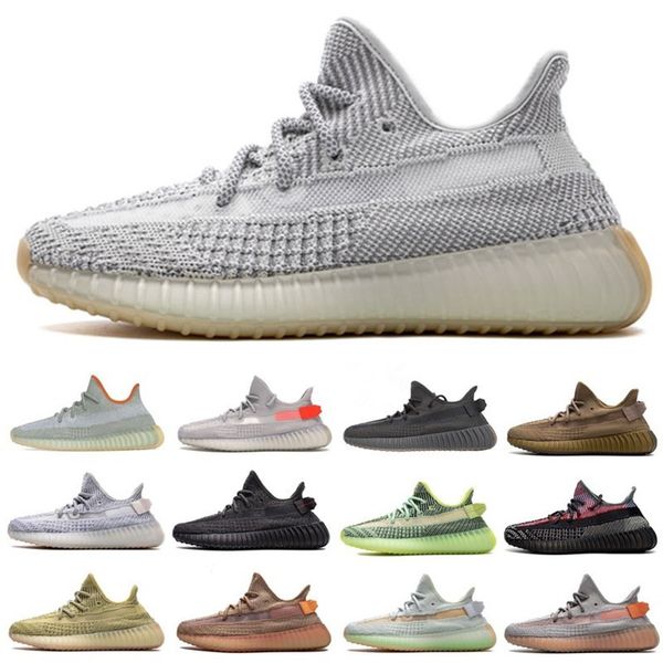 

kanye west desert sage static reflective earth cinder yeshaya tail light men running shoes zebra women v2 bred sport sneakers, White;red