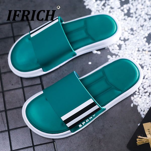 

2019 summer man soft bottom slippers brand designer beach casual shoes anti slip indoor shower slippers mens comfort, Black