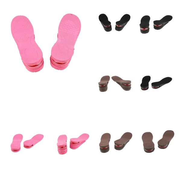 

1pair breathable height increase insoles soft full length shoes elevator lift pad heels inserts cushion, Black