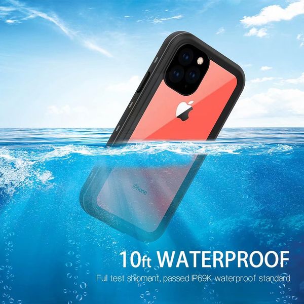 Redpepper impermeável Caixa à prova de choque sujeira resistente capa para o iPhone 11 PRO 11 PRO MAX XS XR XS MAX IP68 Piscina 50PCS / LOT