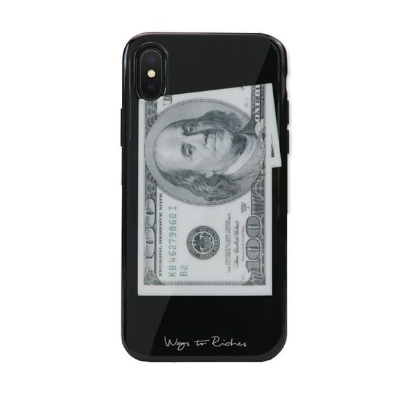 

cool phone case for iphonexsmax iphonexr xs 7plus/8plus 7/8 6plus/6sp 6/6s with imd printting one hundred dollor ways to riches case