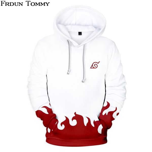 

ar 3d hokage hoodies sweatshirt simple highstreet fashion casual harajuku autumn/winter clothes, Black