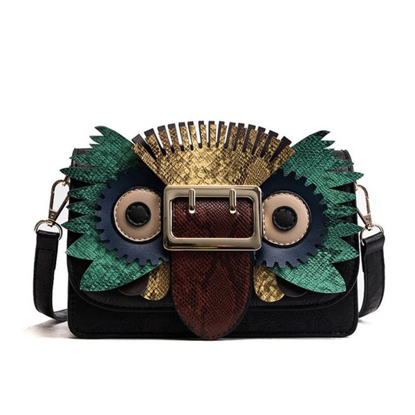 

leather women crossbody bag 2020 new fashion cute cartoon animal shape women shoulder bag messenger female